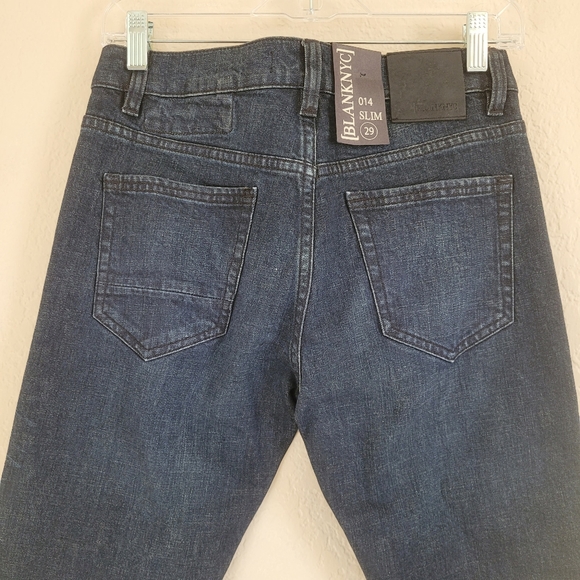 NWT BLANK NYC 014 Slim Jeans Dark Wash Size 29 - Picture 4 of 6